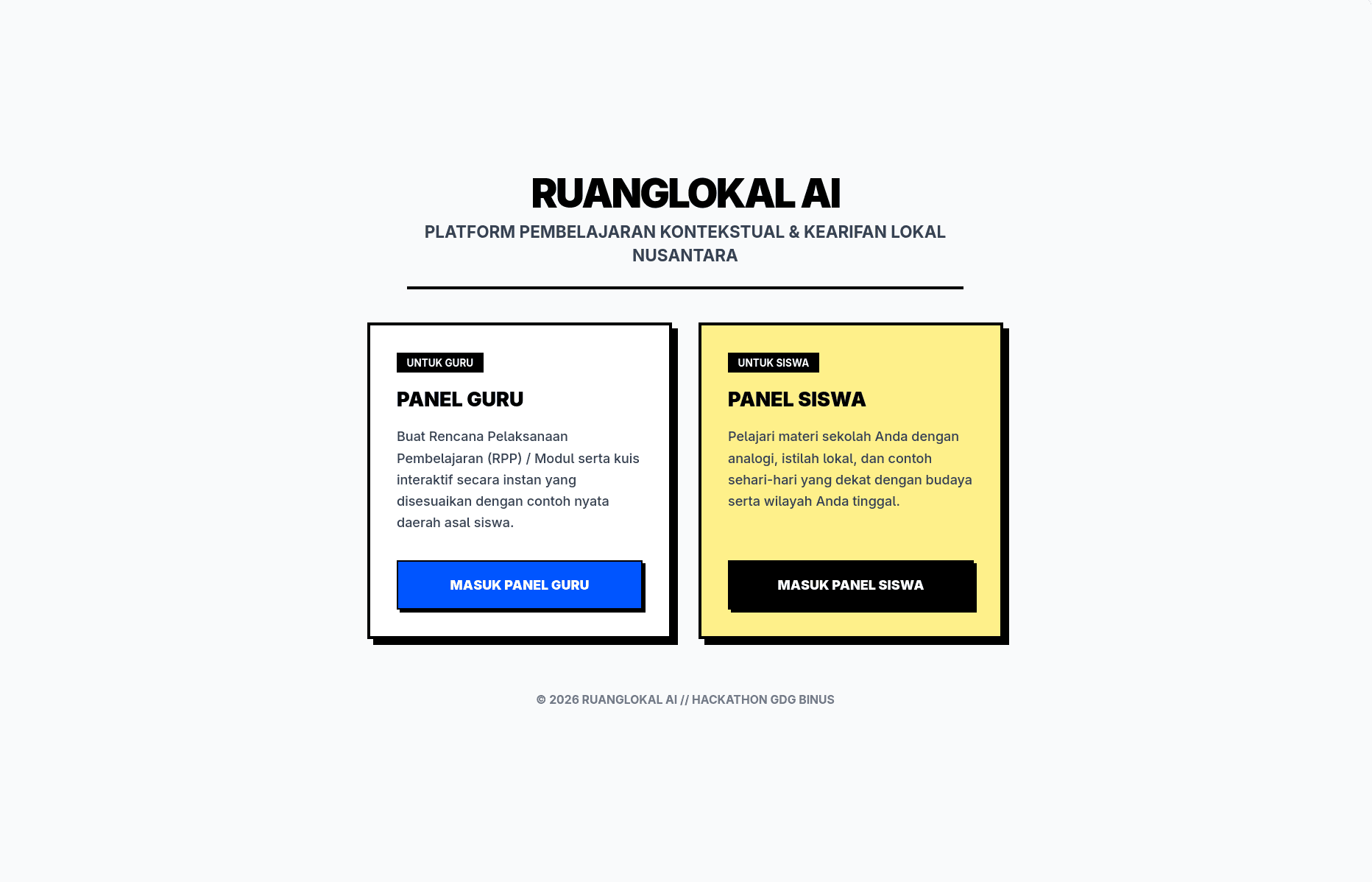 ruanglokal dashboard